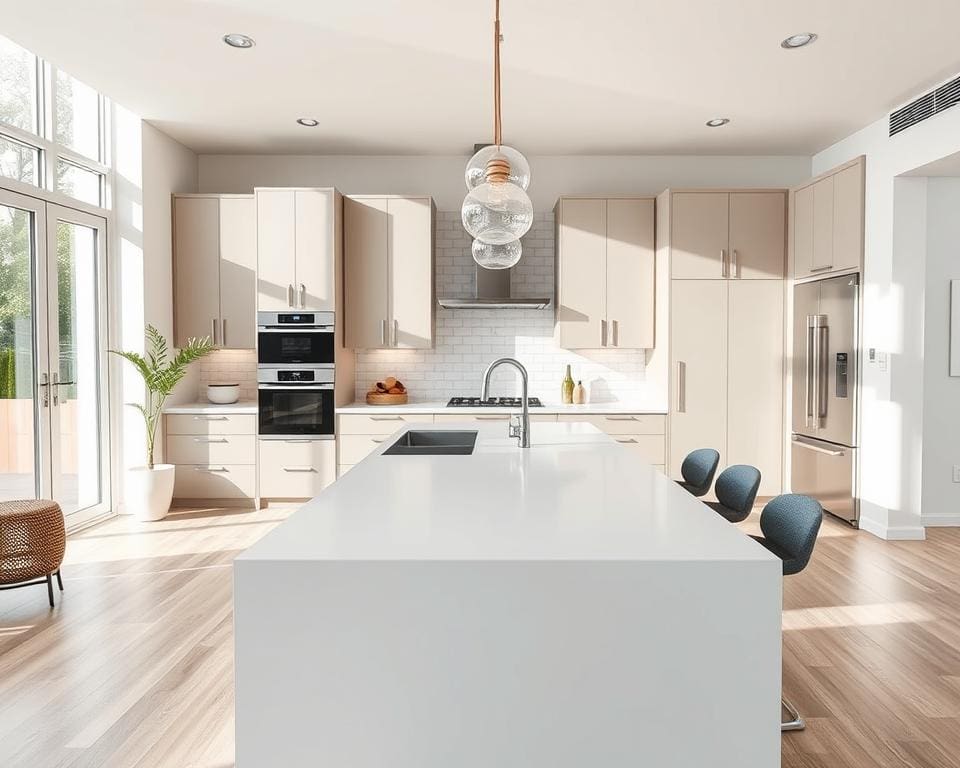 Wie modernisiert man eine Küche mit neuer Kochinsel?