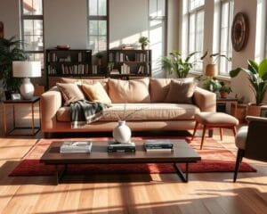 Wie richtet man ein Wohnzimmer mit Lounge-Sofa ein?