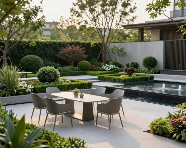 Wie gestaltet man einen modernen Gartenbereich?