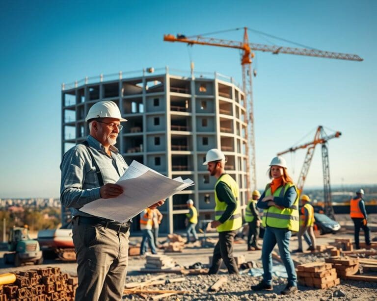 Bauunternehmen Aufgaben